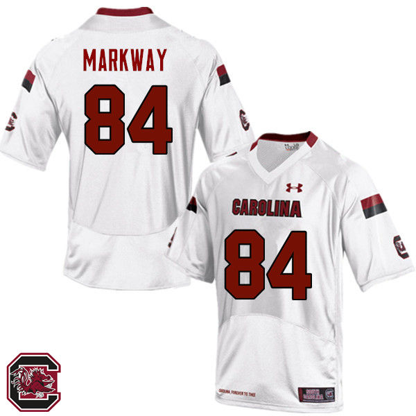 Men South Carolina Gamecocks #84 Kyle Markway College Football Jerseys Sale-White